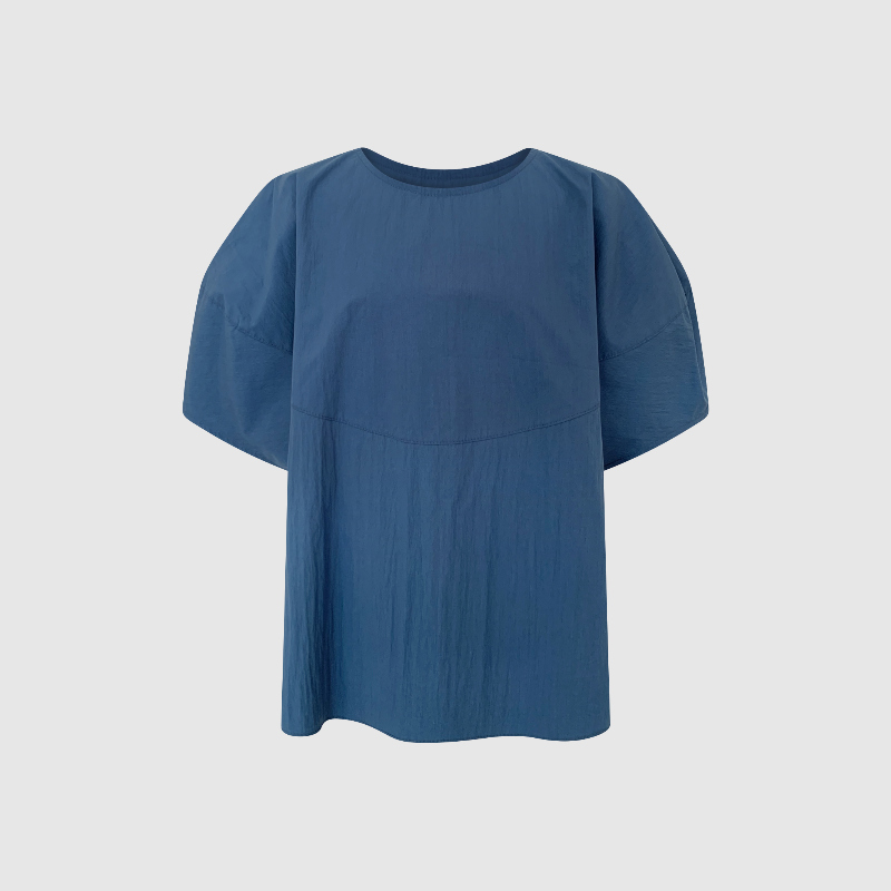 반팔 티셔츠 네이비블루 색상 이미지-S1L11